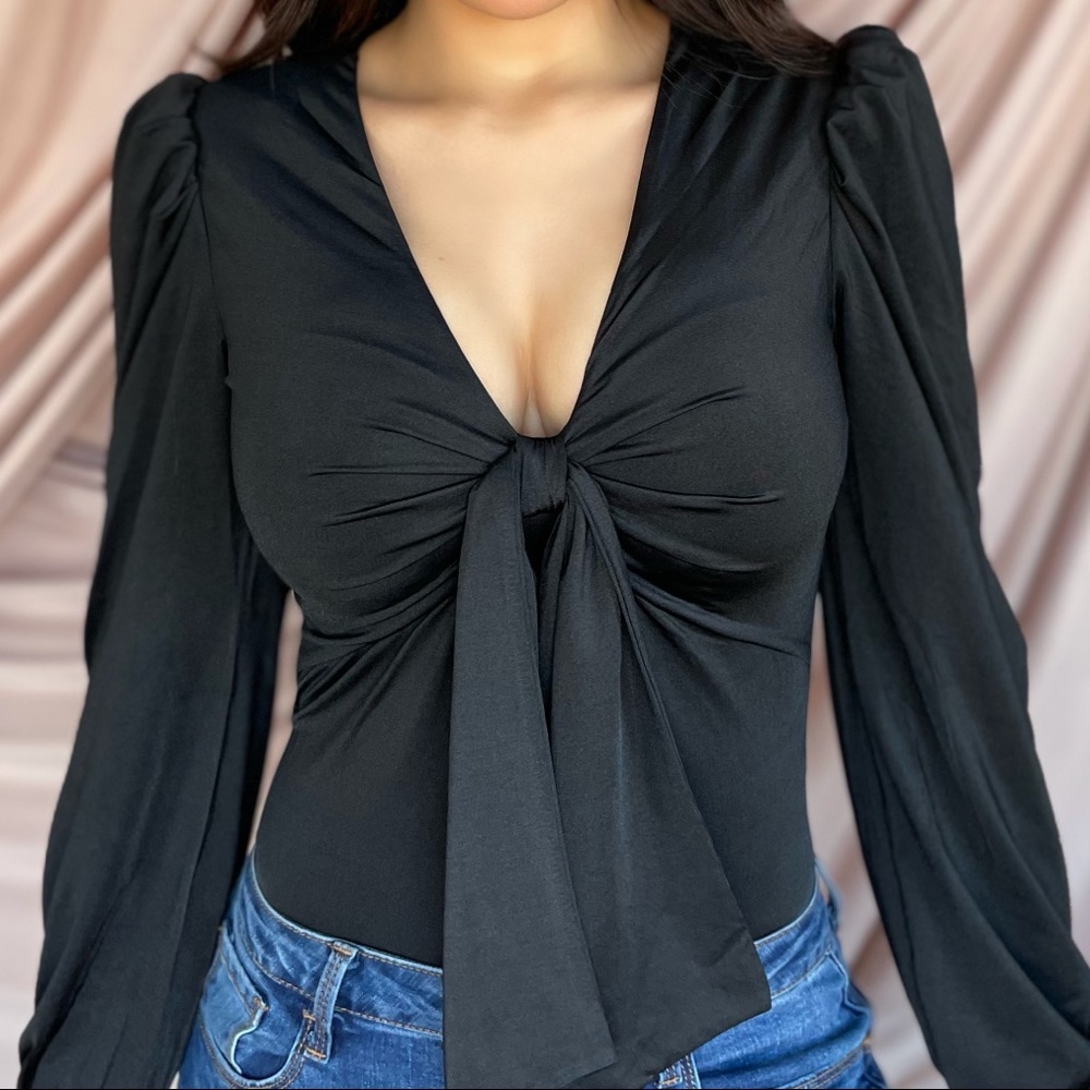 Front tie bodysuit